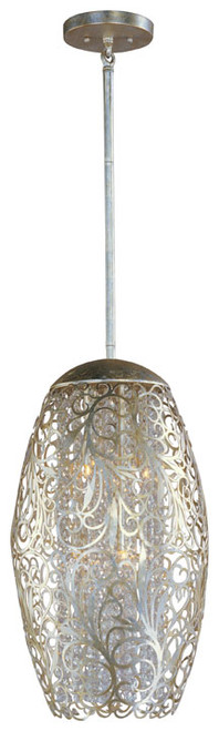 Maxim 24151BCGS Arabesque Tall 6-light Crystal Pendant Lamp