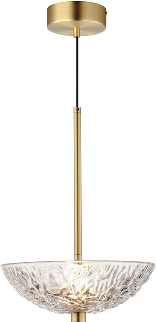 Maxim 24981TCSBR Metropolis Modern Satin Brass LED Drop Lighting