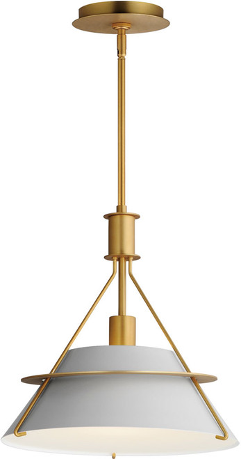 Maxim 25221LFGNAB Lucas Contemporary Natural Aged Brass Hanging Light Fixture
