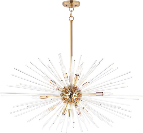 Maxim 28668CLSBR Polaris Modern Satin Brass Ceiling Chandelier