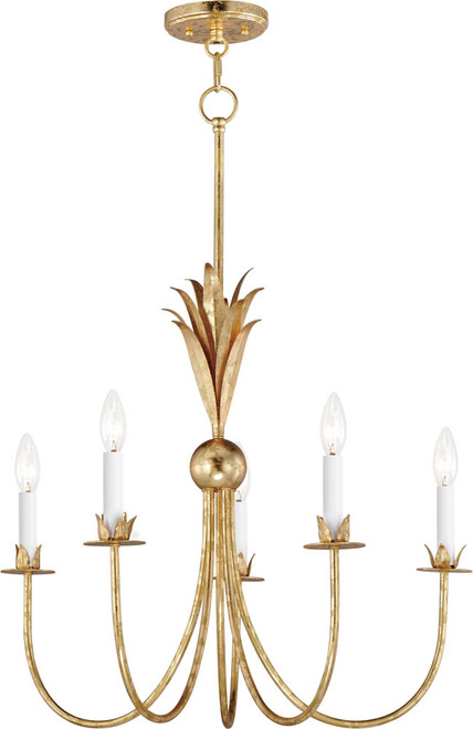 Maxim 2885GL Paloma Gold Leaf Chandelier Lighting