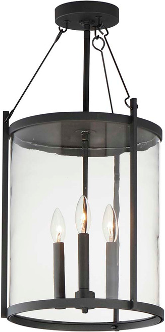 Maxim 30069CLBK Belfry Black Outdoor Pendant Lamp