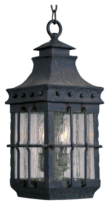 Maxim 30088CDCF Nantucket Traditional Country Forge 8.5" Wide Outdoor Pendant Lamp