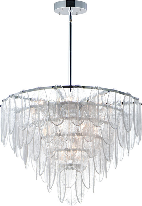 Maxim 30737CLWTPC Glacier Modern White / Polished Chrome Drop Ceiling Lighting