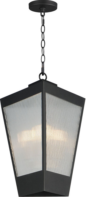 Maxim 30766CRBKAB Triform Modern Black / Antique Brass Outdoor Pendant Hanging Light