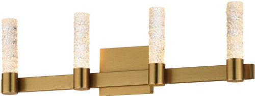 Maxim 38444IBNAB Duchess Contemporary Natural Aged Brass LED 4-Light Bathroom Vanity Light