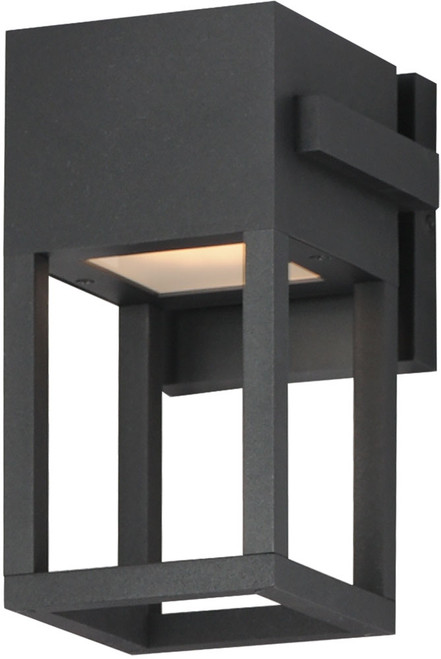 Maxim 40671BK Strand VX Modern Black LED 10" Outdoor Wall Lighting Sconce