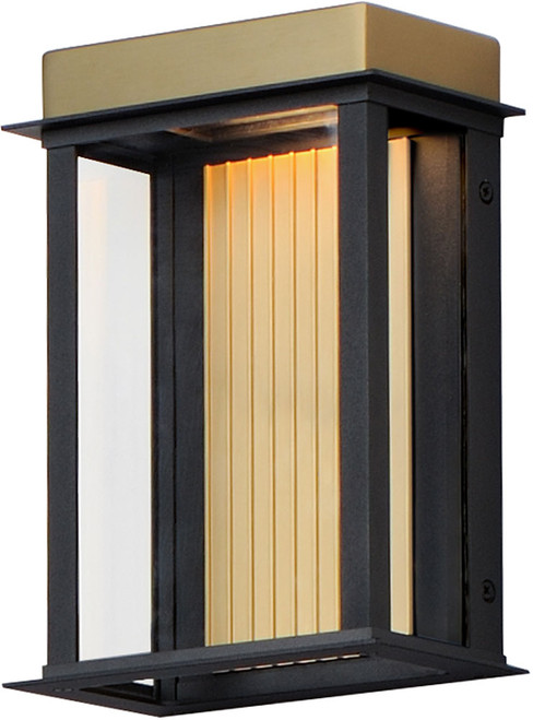 Maxim 50752BKGLD Rincon Contemporary Black / Gold LED Outdoor Lighting Sconce