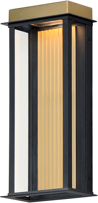 Maxim 50754BKGLD Rincon Modern Black / Gold LED Exterior Light Sconce