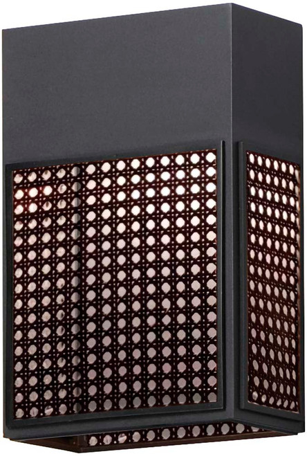 Maxim 54802BK Lattice Modern Black LED Outdoor Wall Sconce Light