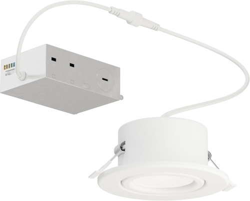 Maxim 67755WTWT Slim Gimbal Contemporary White LED 3.75" Recessed Light Insert