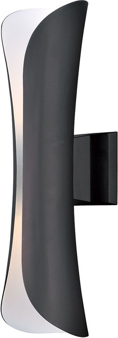 Maxim 86146ABZ Scroll Contemporary Architectural Bronze LED Outdoor Wall Lighting Sconce