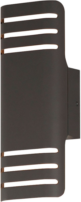Maxim 86172ABZ Lightray LED Contemporary Architectural Bronze LED Small Outdoor Lighting Sconce