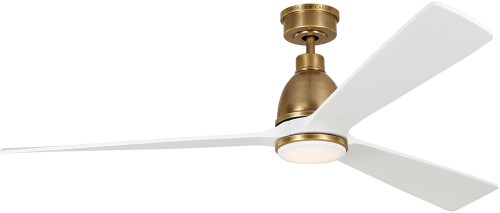 Visual Comfort Fan 3BRYSM60HABD Bryden Smart Modern Hand Rubbed Brass LED 60" Home Ceiling Fan