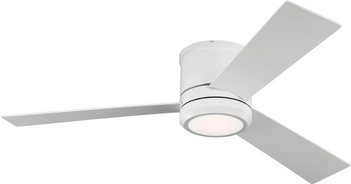 Visual Comfort Fan 3CLMR56RZWD-V1 Clarity Modern Matte White LED 56" Ceiling Fan