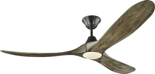 Visual Comfort Fan 3MAVR60AGPD Maverick LED Modern Aged Pewter LED 60" Home Ceiling Fan