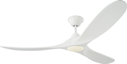 Visual Comfort Fan 3MAVR60RZWD Maverick LED Contemporary Matte White LED 60" Ceiling Fan
