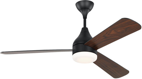 Visual Comfort Fan 3STMSM52MBKD Streaming Smart Midnight Black LED 52" Ceiling Fan