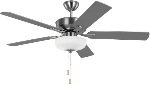 Generation Lighting 5LDDC52BSD Linden Brushed Steel LED 52" Home Ceiling Fan