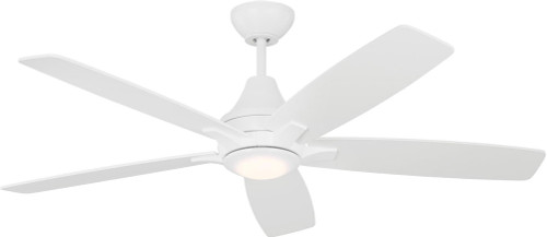 Generation Lighting 5LWDR52RZWD Lowden Matte White LED 52" Home Ceiling Fan