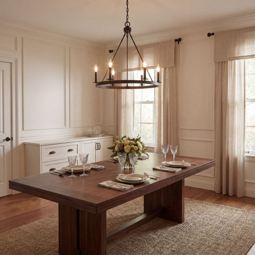 Meridian M10093ORB Oil Rubbed Bronze Chandelier Lighting