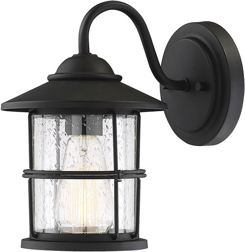 Meridian M50014BK Matte Black Outdoor Wall Lamp