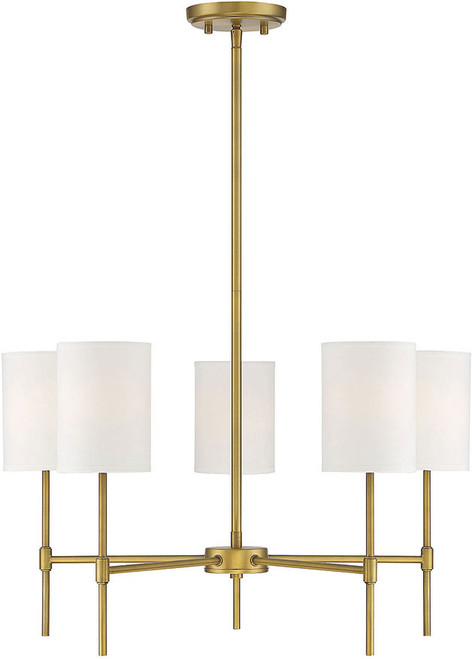 Meridian M10067NB Natural Brass Chandelier Lighting