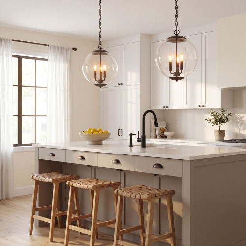 Meridian M70060ORB Contemporary Oil Rubbed Bronze Hanging Light