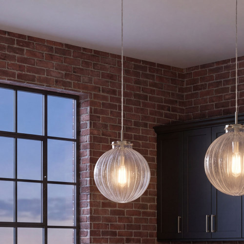 Meridian M70068BN Modern Brushed Nickel Mini Pendant Light