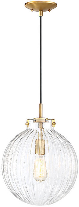 Meridian M70068NB Modern Natural Brass Mini Lighting Pendant