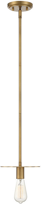 Meridian M70113NB Contemporary Natural Brass Mini Pendant Lamp