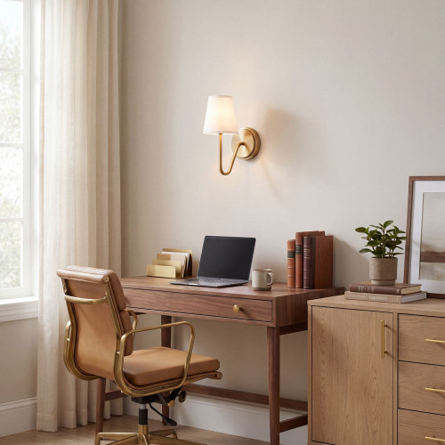 Meridian M90054NB Natural Brass Wall Lighting Sconce