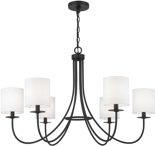 Meridian M100117MBK Matte Black Lighting Chandelier