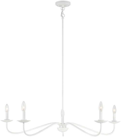 Meridian M10085BQW Bisque White Chandelier Light