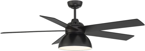 Meridian M2014MBK Matte Black 52" Ceiling Fan