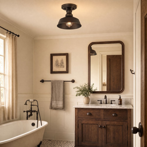Meridian M60068ORB Oil Rubbed Bronze Ceiling Light