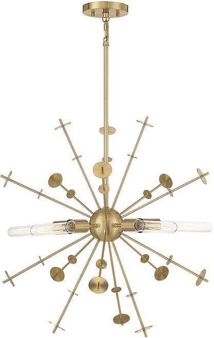Meridian M7027NB Modern Natural Brass Ceiling Pendant Light