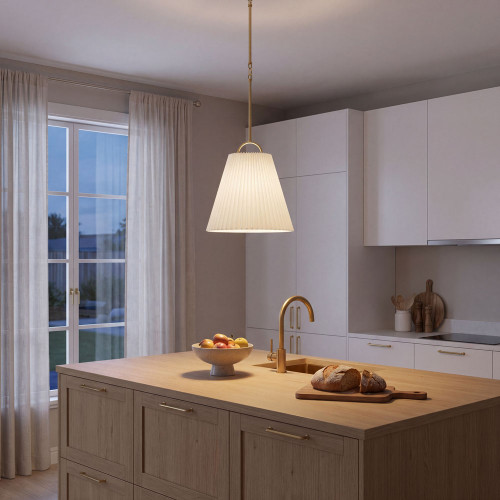 Meridian M7045NB Modern Natural Brass Ceiling Pendant Light