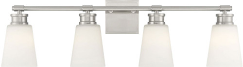 Meridian M80056BN Brushed Nickel 4-Light Bathroom Light