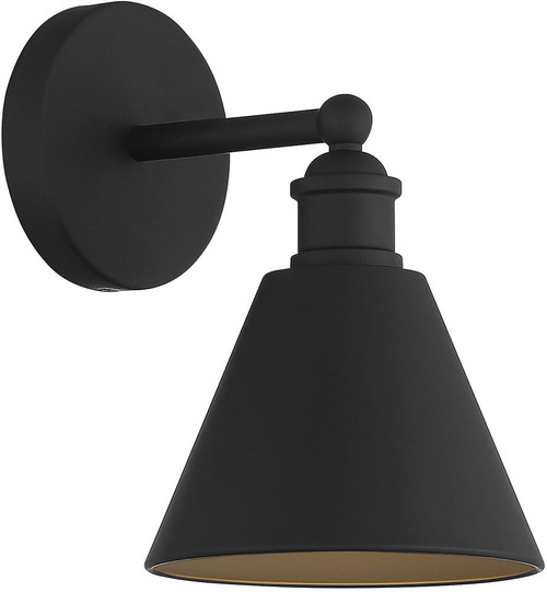 Meridian M90087MBK Matte Black Lamp Sconce