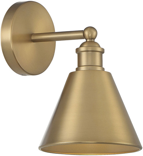 Meridian M90087NB Natural Brass Wall Sconce
