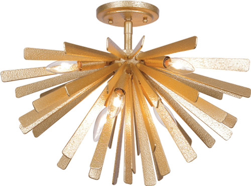 Metropolitan N1906-785 Confluence Modern Piastra Gold Flush Mount Lighting