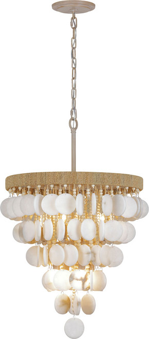 Metropolitan N1917-759 Aurelia's Cove Modern Natural White Hanging Light