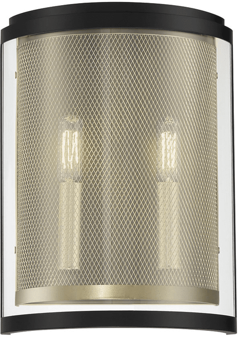 Metropolitan N7812-726 Soho Modern Coal And Soft Brass Wall Light Sconce