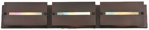 Meyda Custom 106363 Moss Creek Stepping Stone Cinnamon Coffee Metallic Finish 36 Inch Wide Vanity Light