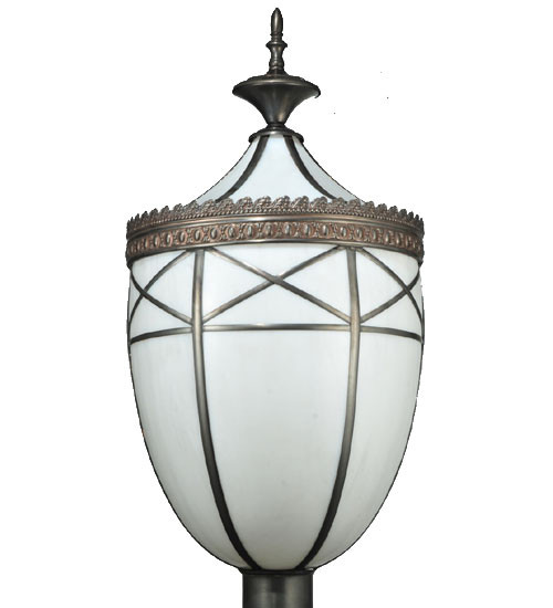 Meyda Custom 109139 Borough Hall Craftsman Brown Post Lighting
