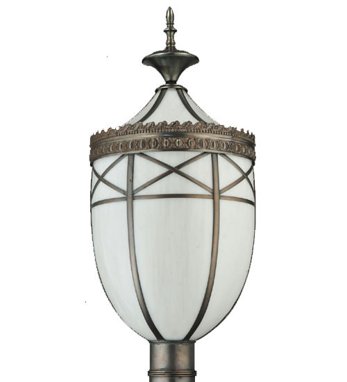 Meyda Custom 109155 Borough Hall Craftsman Brown Post Lamp