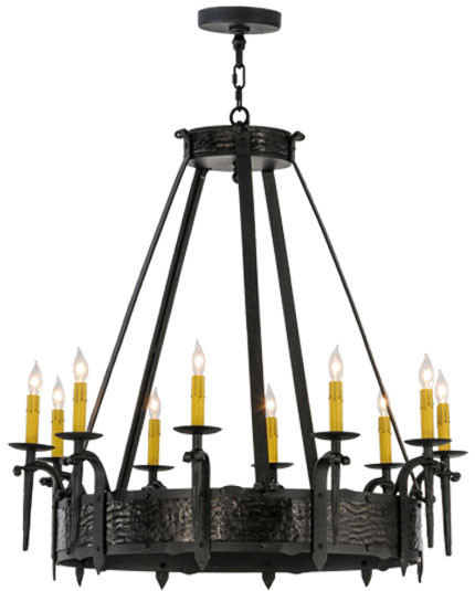 Meyda Custom 112388 Gothic Revival Costello 10-Light Chandelier