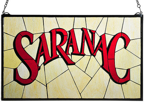 Meyda Lighting 113371 Saranac Tiffany Stained Glass Window