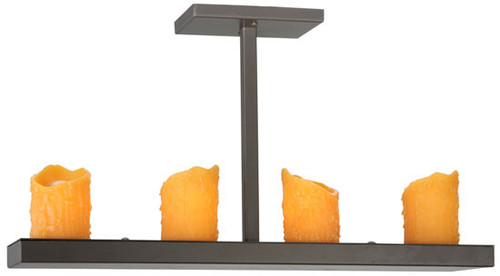 Meyda Custom 114029 Loxley 24 Inch Wide 4 Lamp Island Light - Timeless Bronze